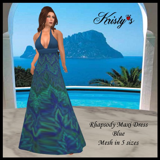 Rhapsody Maxi Dress Blue