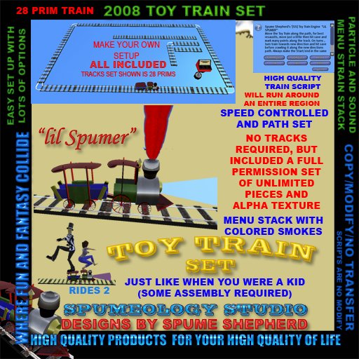 TOY TRAIN SET *Will Travel any Path and Ride Two*