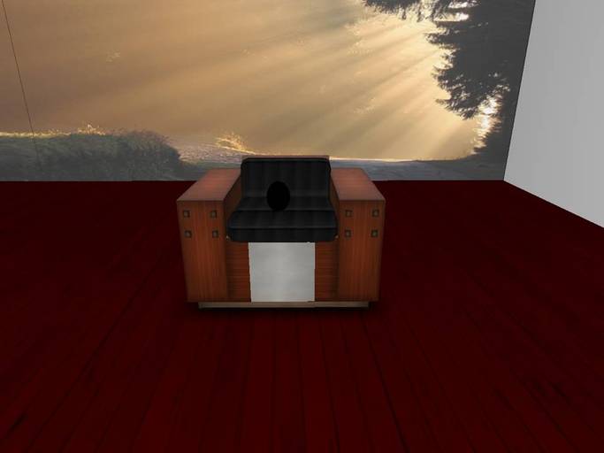 Reception Single Red Wood - sit