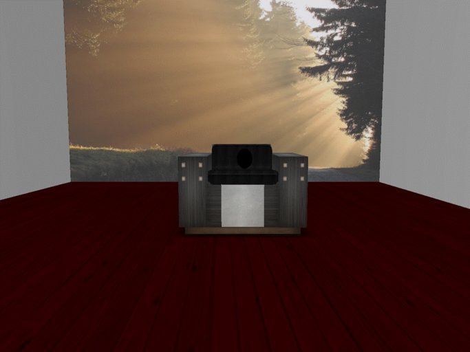 Reception Single Black Wood -sit