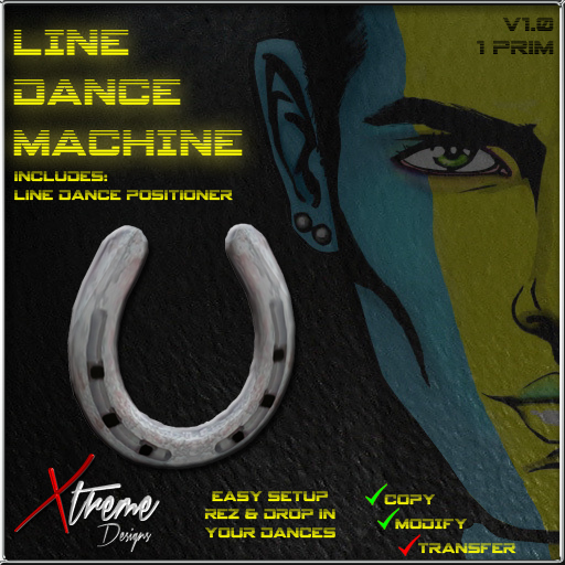 Second Life Marketplace Xtreme Line Dance Machine Horseshoe