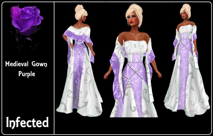 >>inFECTed<< - Medieval Gown Purple