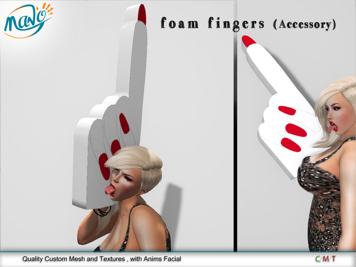 "Mano"  Foam fingers  ( Accessory )