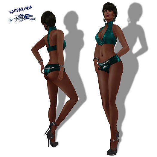 Top and Booty Short Set V7 Dark Green PROMO