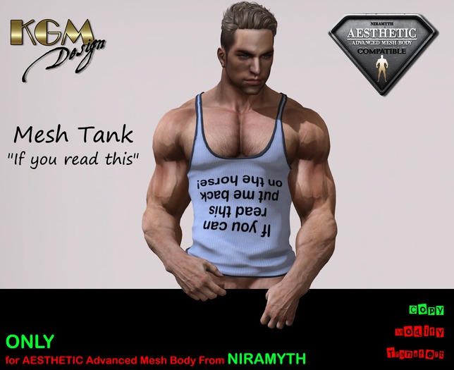 KGM Design - "If you can read this" Mesh Tank