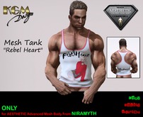 KGM Design - "Rebel Heart" Mesh Tank