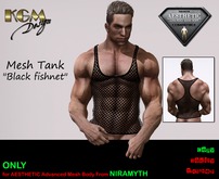 KGM Design - Black Fishnet Tank