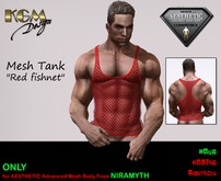 KGM Design - Red Fishnet Tank
