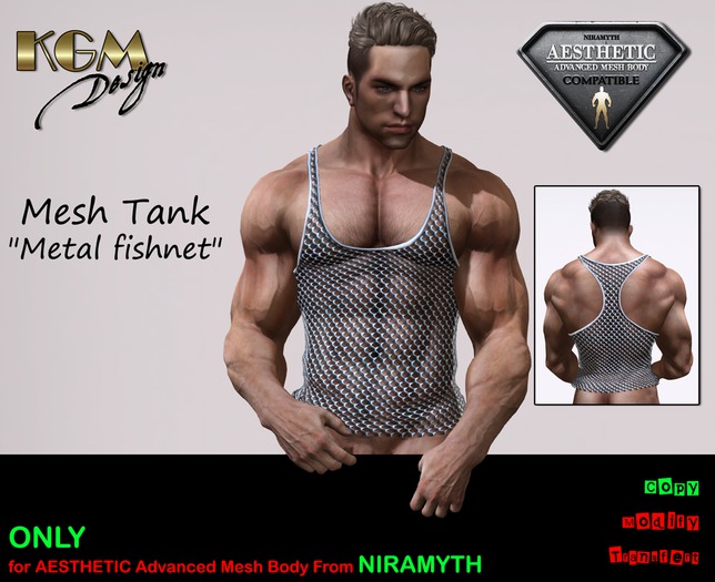 KGM Design - "Metal Fishnet" Mesh Tank