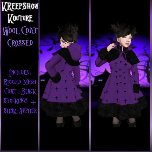 .:KK:. (Add Me) Wool Coat Crossed