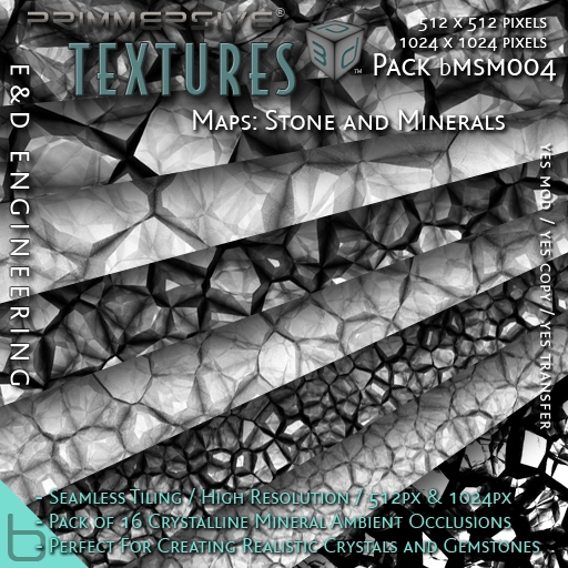 Second Life Marketplace [bMSM004] 16 512px and 1024px Crystalline