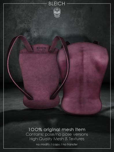Bleich - Mesh Unisex Back-Backpack - Wine