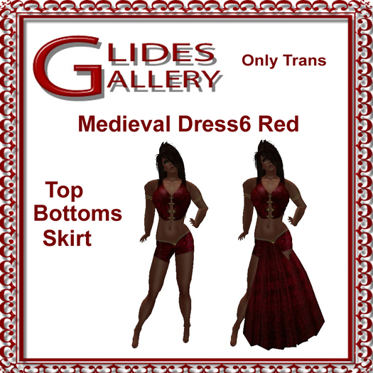 Medieval Dress6 Red