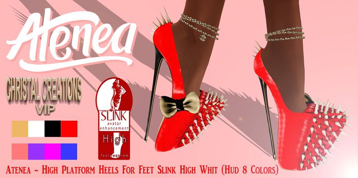 Atenea - High Plataform Heels Whit (Hud 8 Colors)