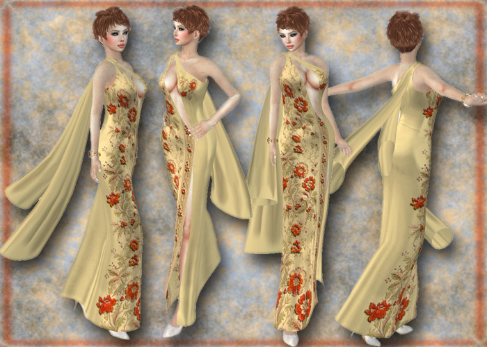*Heart* - Embroidered Long Dress