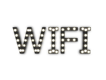 [Px] "WIFI" Illuminated Light Bulbs Sign