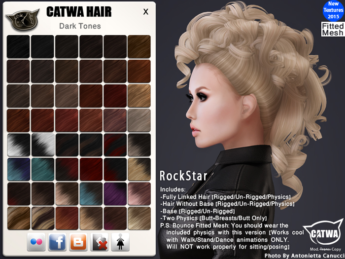 CATWA HAIR RockStar [Darks]