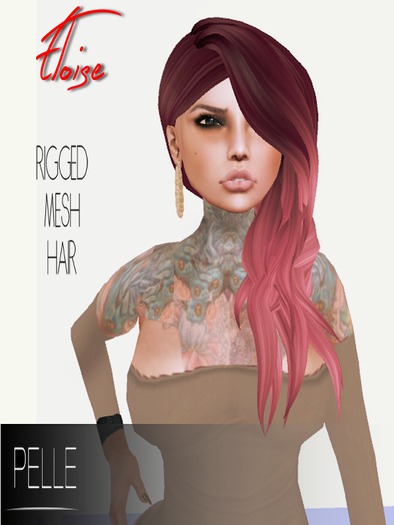 Pelle - ELOISE RIGGED MESH HAIR BERRY