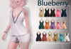 Blueberry beaded rompers n21