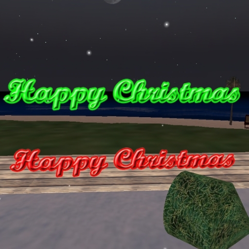 Happy Christmas Neon Sign Green