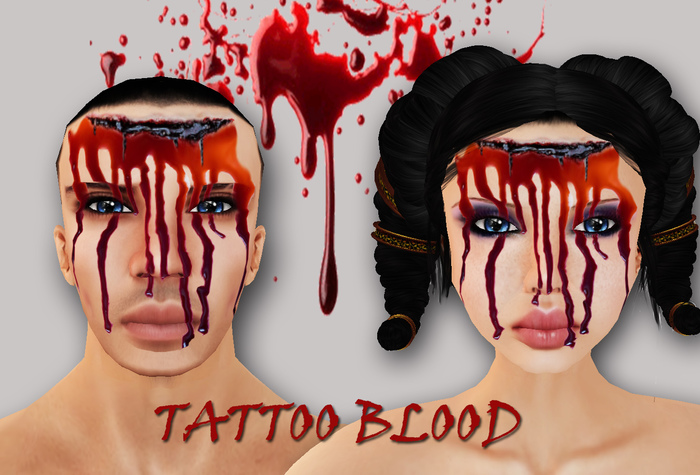 tatoo face blood (nowy) (nowy)