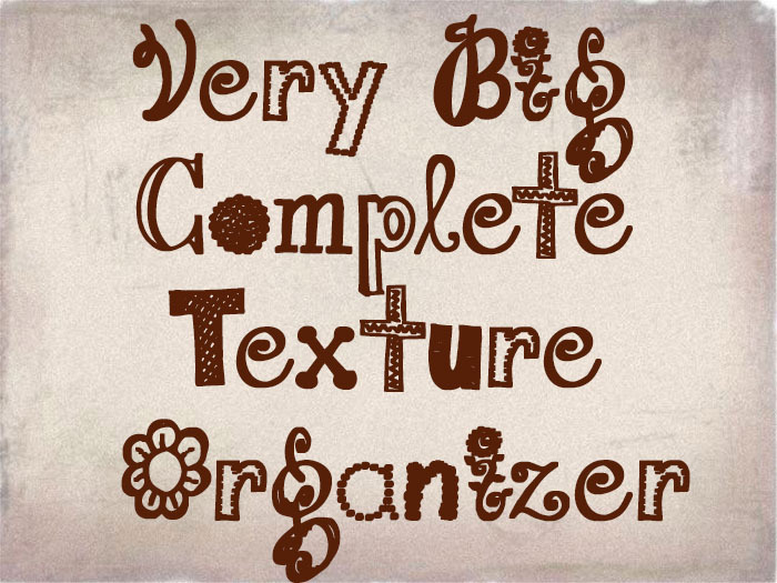 Very big compete texture organizer