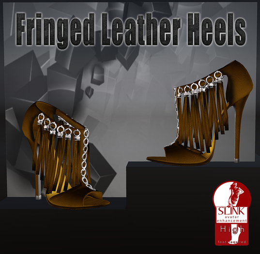 P&P Slink Fringed Hi-Heel Sandals 