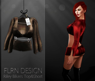 [FLRN] Riley Biker Top&Short Brown