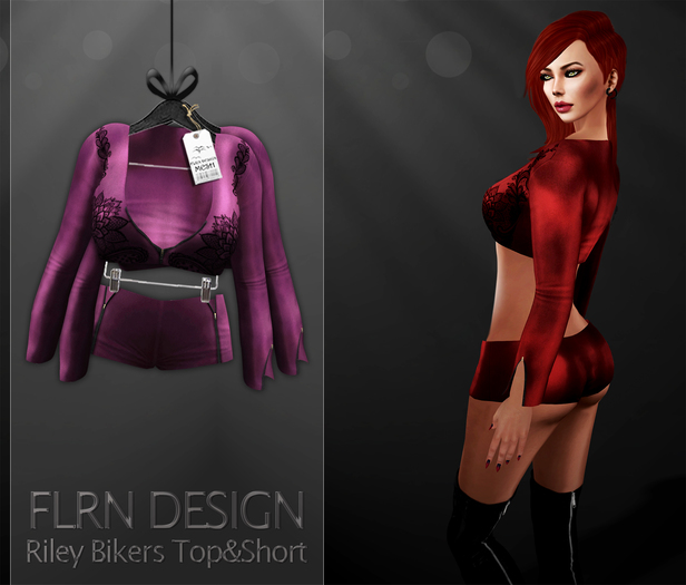 [FLRN] Riley Biker Top&Short Pink