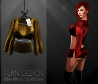 [FLRN] Riley Biker Top&Short Gold