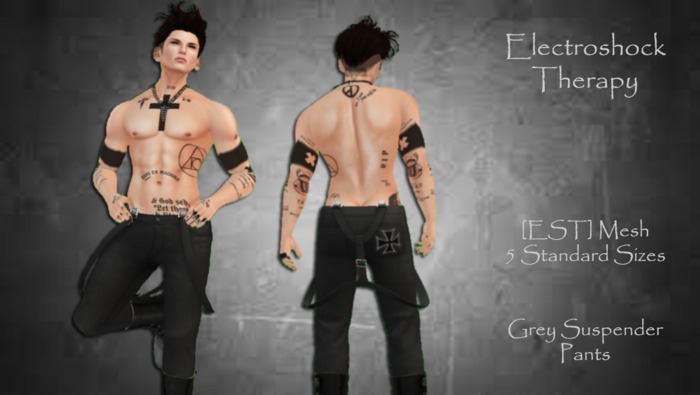 [EST] Bloody Suspender Pants