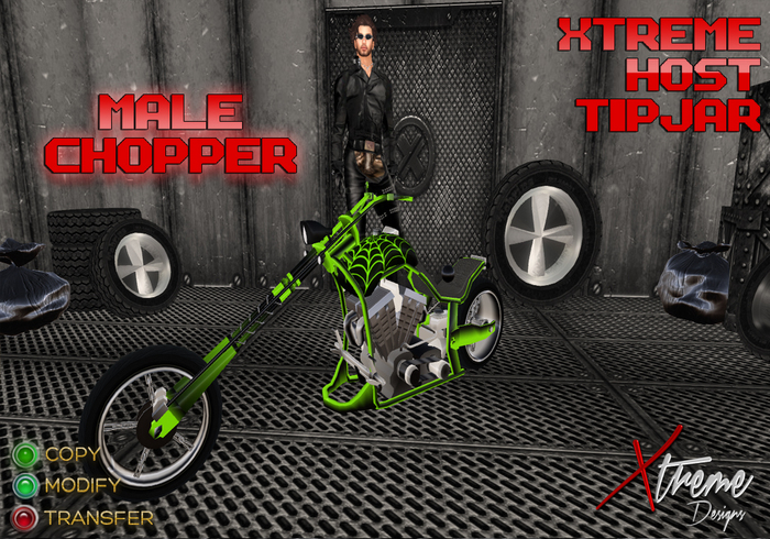Xtreme Chopper Host TipJar -Male-