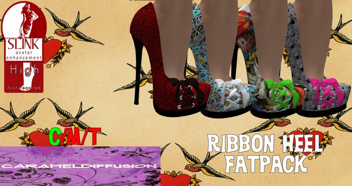 .::CD::. Ribbon Heel Fatpack For Slink High