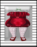 Pat A Kake Baby Red Satin Dress
