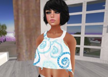 Promo GIFT  Rigged MESH Top "Blue"