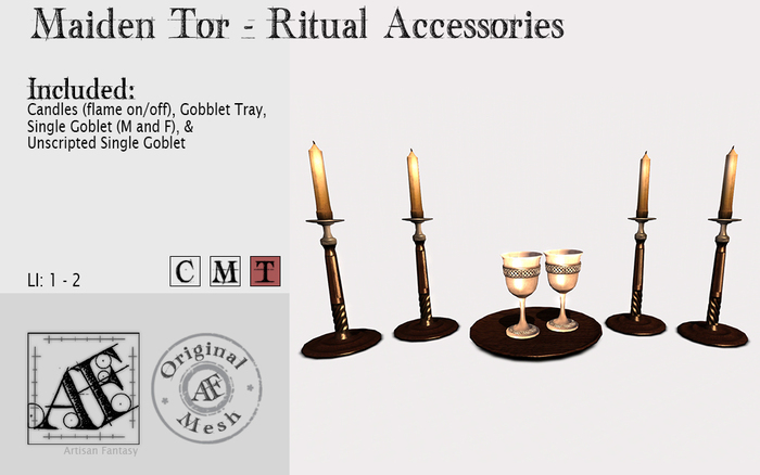 *AF* Maiden Tor Ritual Accessories