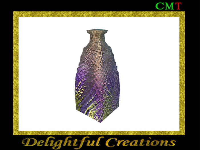 Square Decorative Glass Bottle