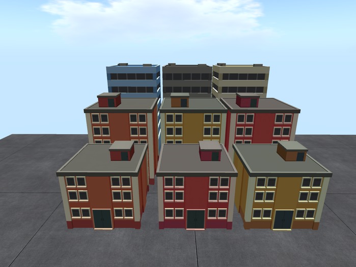 Builders Set Cartoon City Full Perm Mesh