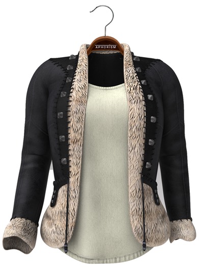 !APHORISM! Vintage Leather Jacket - Black