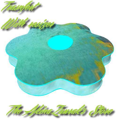FLower cushion - Turquoise cushion Mesh