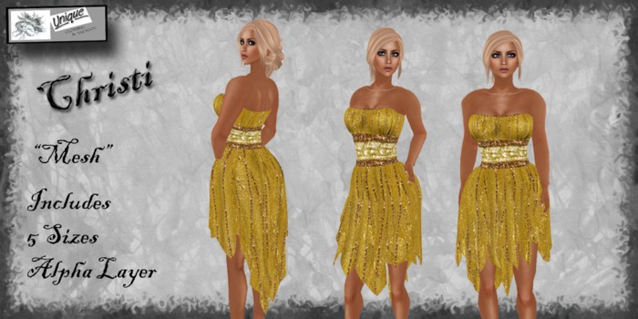 Unique Clothing-Christi-Gold