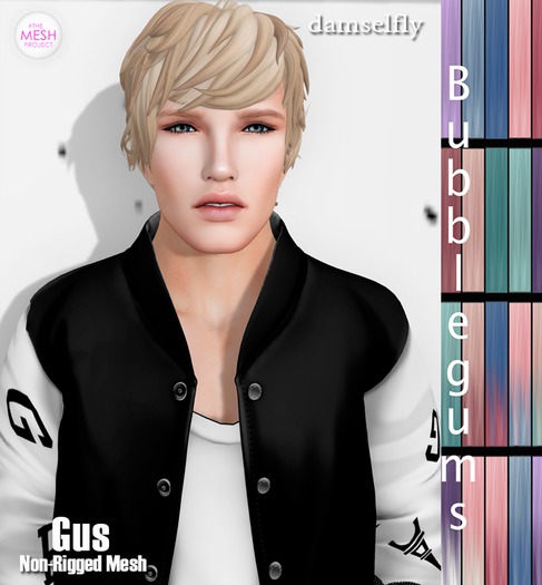 *~*Damselfly*~*Gus Non-Rigged Mesh Bubblegums