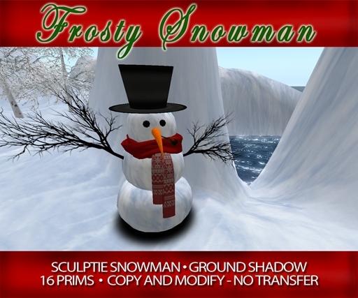 Frosty Snowman - Sculpted Snowman