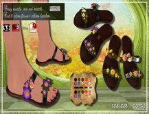 Daisy sandals all bodies 10 colors flowers