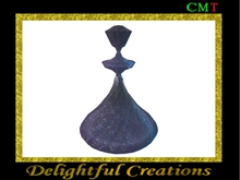 Decorative Blue Glass Bottle
