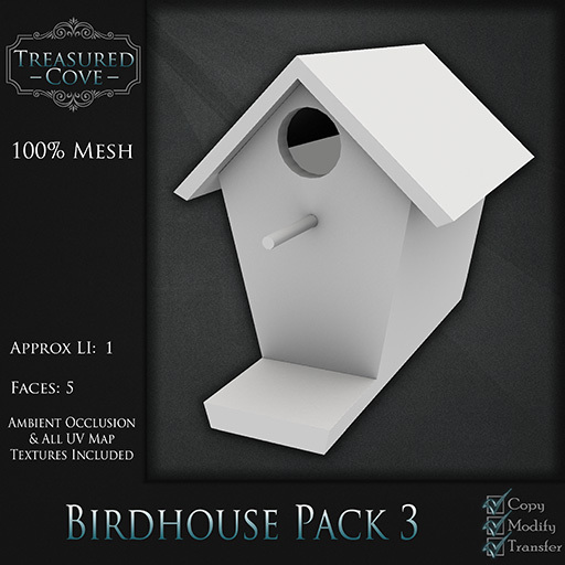 -TC- Birdhouse Pack 3 Mesh 50% Discount!!