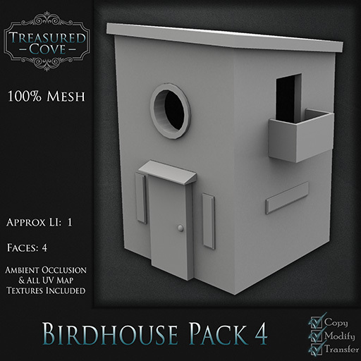 -TC- Birdhouse Pack 4 Mesh 50% Discount!!
