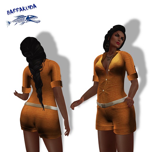 Overalls with shorts V8 Orange PROMO