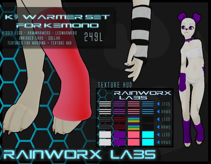 [R-LABS]  K9 WARMER SET FOR KEMONO ADD ME!