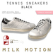 Tennissneakers black f